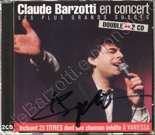CD live Claude Barzotti en concert enregistrement au Canada 