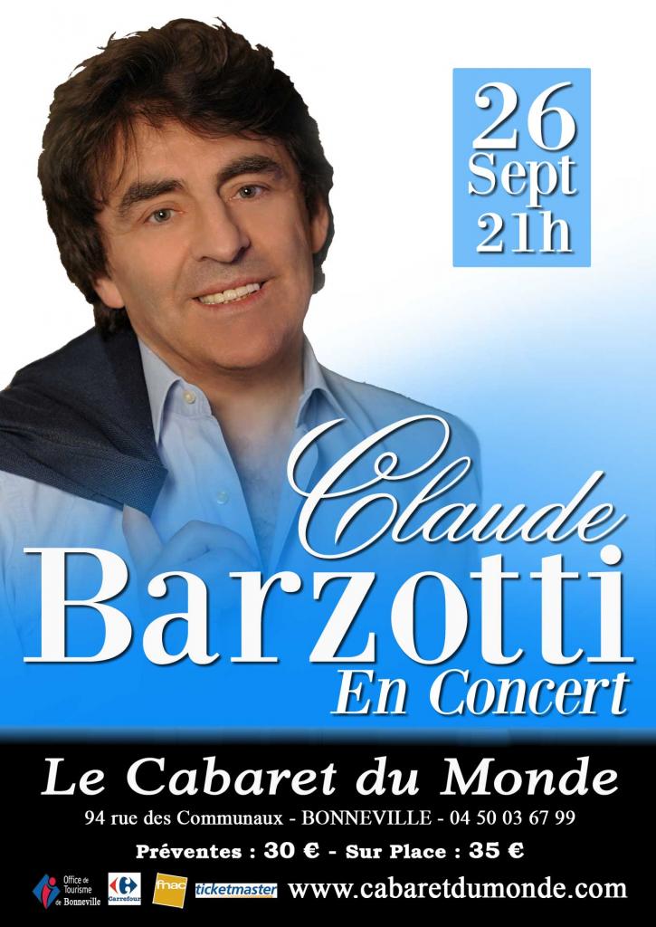 affiche Claude-Barzotti-Cabaret-du-Monde Bonneville