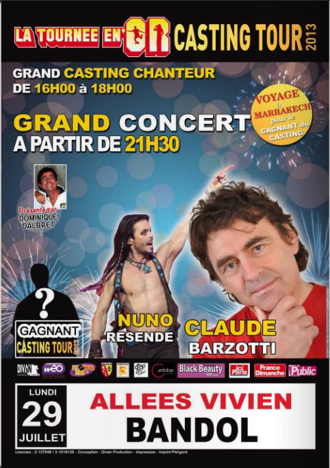 concert à bandol le 29 juillet 2013