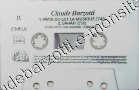k7 2 titres maisouest sarah faceB prot