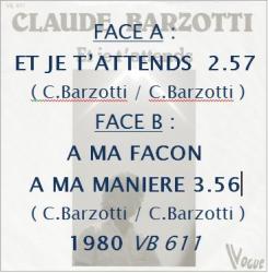 Et je t'attends / A ma façon à ma manière