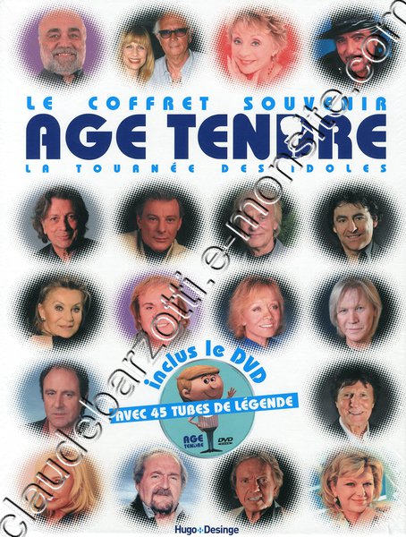 coffret age tendre DVD livre (la tournée des idoles)