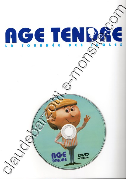 coffret age tendre DVD livre (la tournée des idoles)