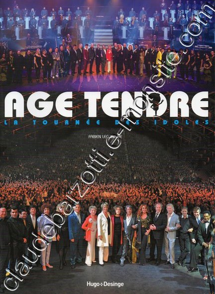 coffret age tendre DVD livre (la tournée des idoles)