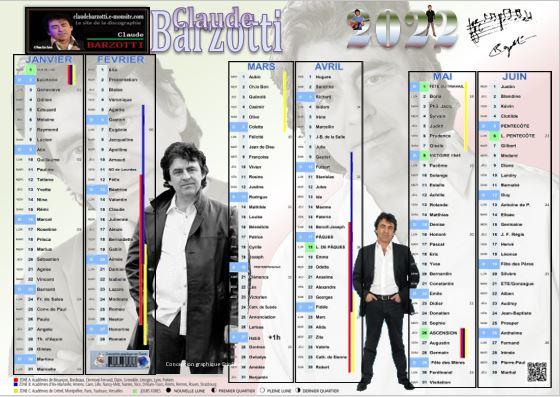 Calendrier 2021 semestre 2 mini