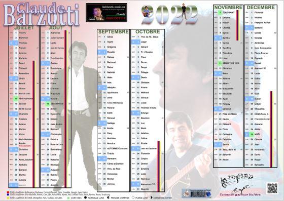 Calendrier 2022 semestre2 mini