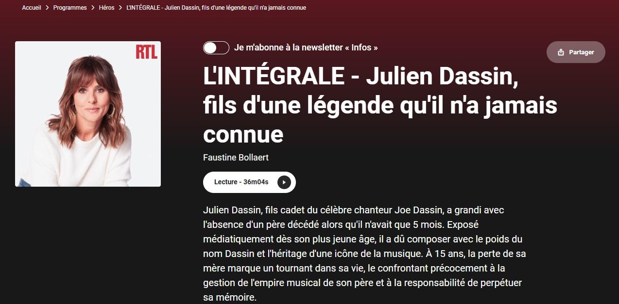 Interview julien dassin rtl