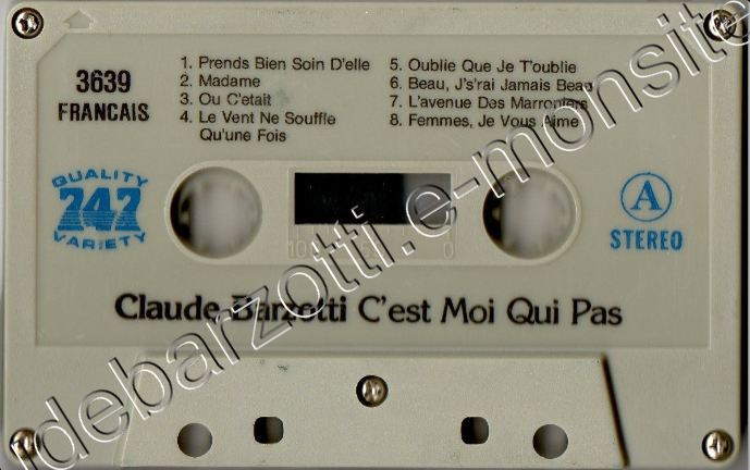C'est moi qui pars Canada GCA 266 Face A et Face B k7-c-est-moi-qui-pars-canada-face-a-prot.jpeg