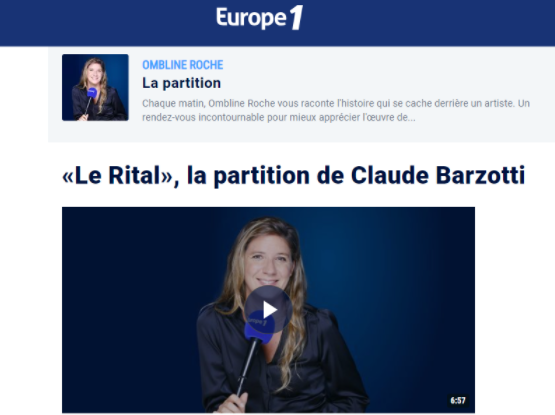 La partition claude barzotti europe1