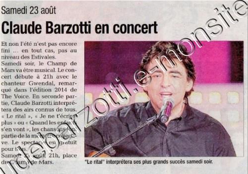 presse Barzotti Pierrelatte 23 aout 2014